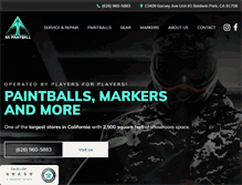 Tablet Screenshot of aapaintballshop.com